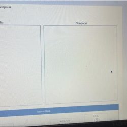 Classify each solvent as polar or nonpolar