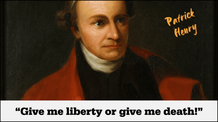 Metaphors in patrick henry's speech