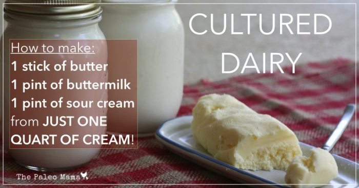 Cultured dairy products are too acidic to use in baking.